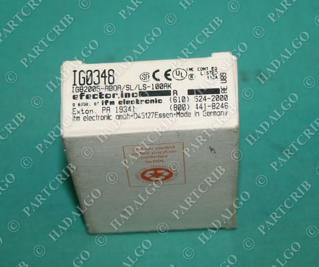 IFM, IG0348,  Efector Proximity Sensor IGB2005-ABOA/SL/LS-100AK NEW