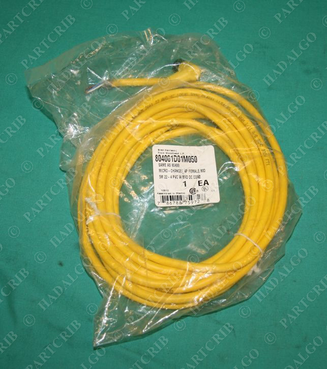 Brad Harrison, 804001D01M050, Micro-Change 4P Female 90D 5M Cord 80499 Woodhead