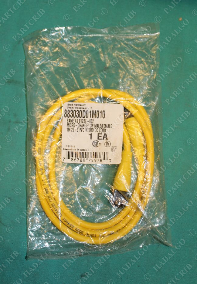 Brad Harrison, 883030D01M010, Micro-Change 3P Male/Female 81228-002 Woodhead Cord