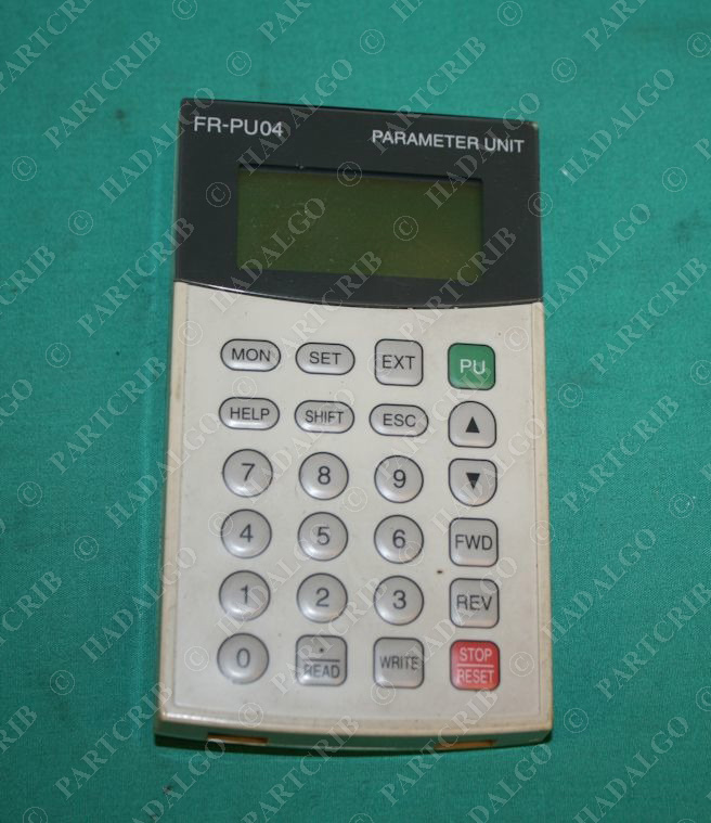 Mitsubishi, FR-PU04, Parameter Unit Keypad VFD Inveter Drive Controller Program SD12058