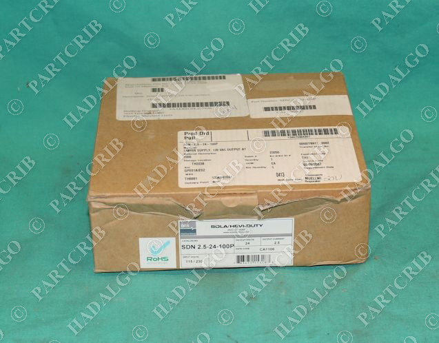 Sola Hevi-Duty, SDN 2.5-24-100P, Power Supply 24V NEW SD12335