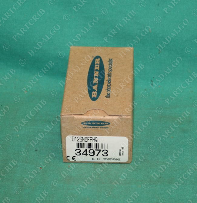Banner, D12SN6FPHQ, 34973, High Power Fiber Optic Sensor NEW