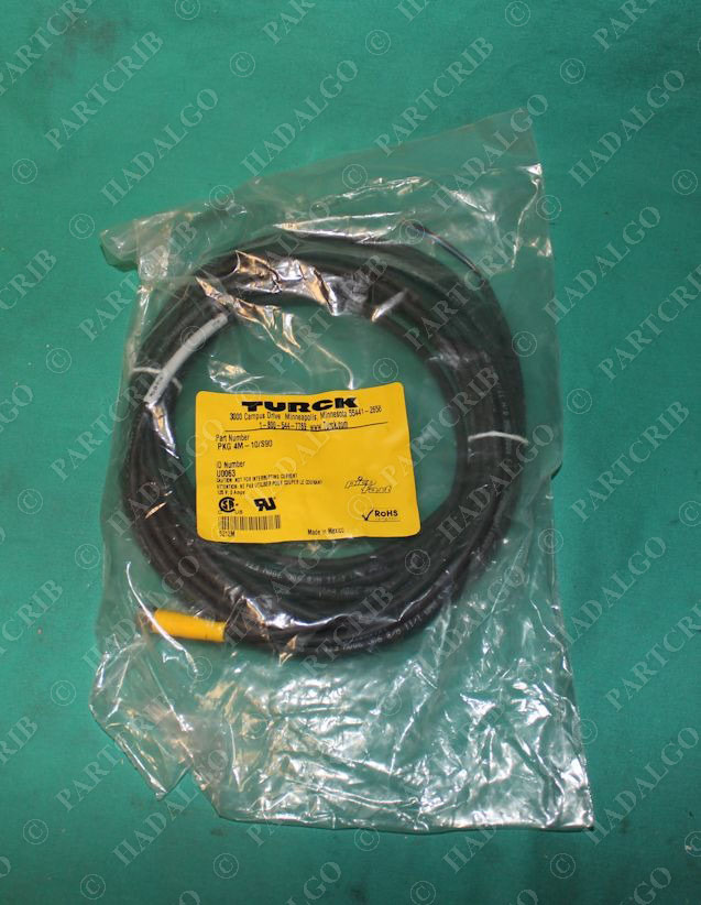 Turck, PKG 4M-10/S90, U0063, M8 Picofast Cordset Female Straight Plug Connector 4p NEW