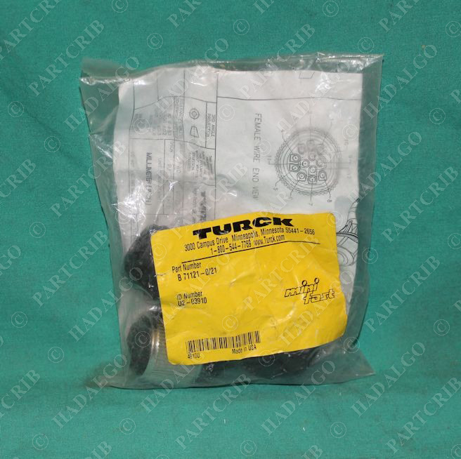 Turck, B71121-0/21, U2-03910, MiniFast Field Wireable Plug and Receptacle 12p 1 1/8