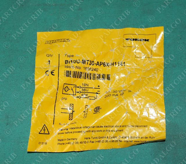 Turck, Bi10U-MT30-AP6X-H1141, 1636240, Proximity Sensor Switch NEW SD14322