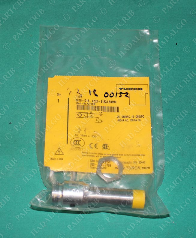Turck, NI10-G18-AZ3X-B1331-50MM, 4372100, Proximity Sensor Switch NEW
