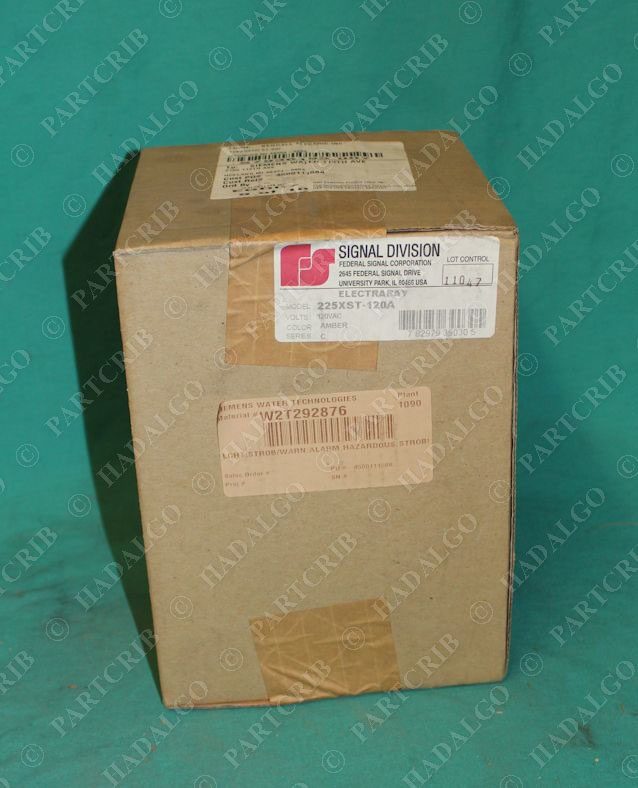 Federal Signal, 225XST, 225XST-120A, Electraray Strobe Amber Warning Light Red NEW