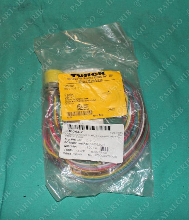 Turck, CKFL 19-19-2, U99-10084, U4541-15, M23 19 Pin 19p Female Receptacle Plug Panel Mount Motman NEW