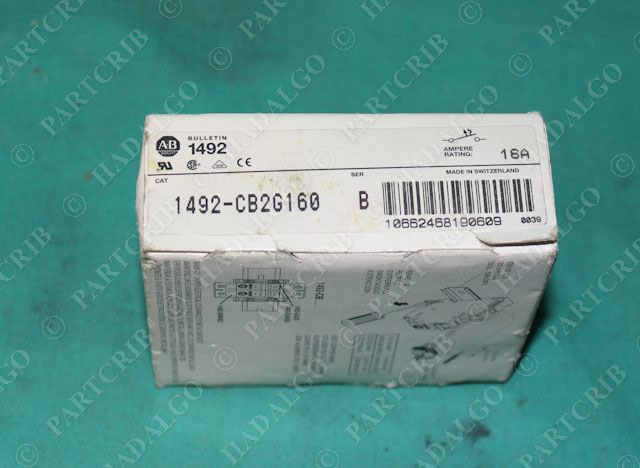 Allen Bradley, 1492-CB2G160, Miniature Circuit Breaker DIN Rail 2p 2 Pole 16a 16 Amp