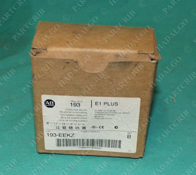 Allen Bradley, 193-EEKZ, Overload Relay Motor Protector Breaker 60-300a