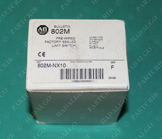 Allen Bradley, 802M-NX10, Factory Sealed Limit Switch Lever Type NEW