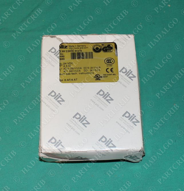 Pilz, PZE X4V 2/24VDC 4n/o fix, 774582, Safety Relay 24VDC NEW