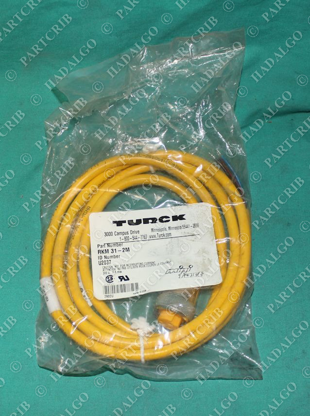 Turck, RKM31-2M, U2037, Minifast Cordset Assembly 4p 4Pin 7/8-16UN Plug