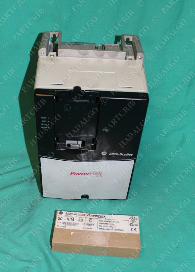 Allen Bradley, 20AD011A0AYNANNN, PowerFlex 70 Drive with  20-HIM-A3 Numeric Keypad 7.5hp VFD NEW