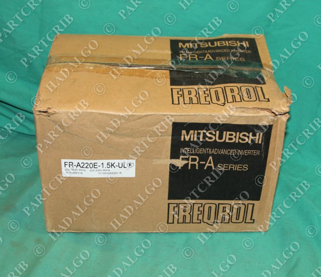 Mitsubishi, FR-A220E-1.5K-UL, Inverter FR-A Freqrol Motor Drive Servo VFD NEW