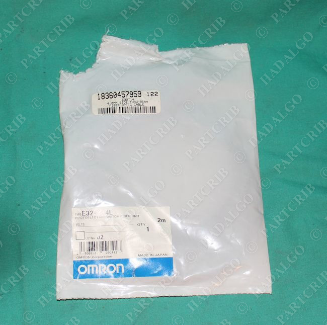 Omron, E32-T14L, Side Thru-Beam Fiber Optic Cable Sensor 4.0mm NEW