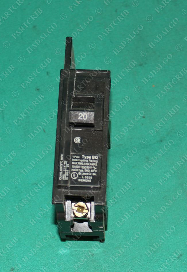 Siemens, BQ1B020, Circuit Breaker 20A 20 Amp 1Pole 120/240V NEW