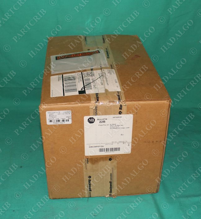 Allen Bradley, 22B-D6P0F104, PowerFlex 40 AC Drive 3.0HP 480VAC NEW