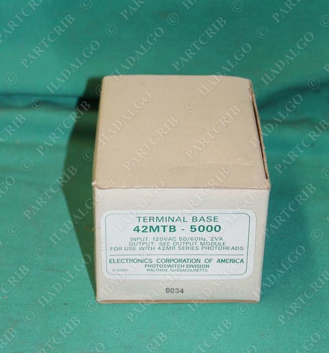 Electronics Corporation Photoswitch, 42MTB-5000, Adaptor Photohead Terminal Base Allen Bradley NEW SD16994