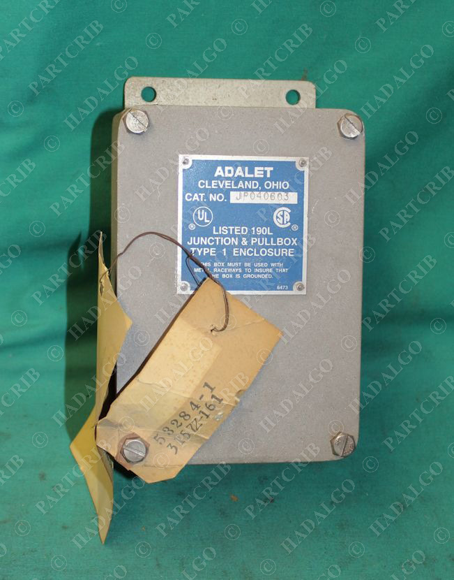 Vitec, 53284-1 Electronic Vibration Switch Adalet JP040603 Junction & Pullbox Type 1 Enclosure Robicon  NEW SD17085
