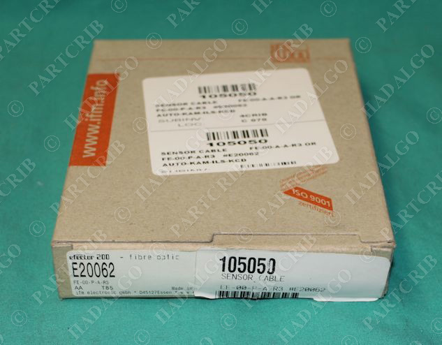 IFM, E20062, FE-00-P-A-R3,  Efector Fiber Optic Sensor Cable NEW