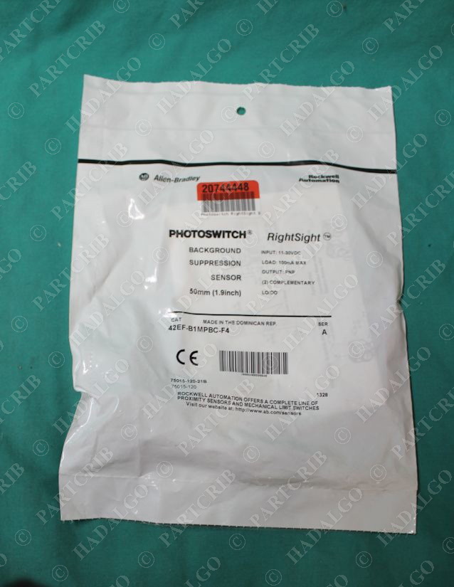 Allen Bradley, 42EF-B1MPBC-F4, Photoswitch Sensor Right Sight NEW