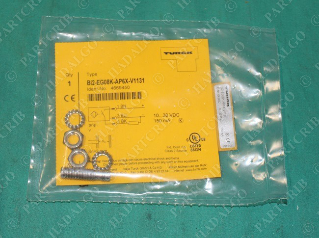 Turck, Bi2-EG08K-AP6X-V1131, 4669450, Proximity Sensor Switch shorter version  NEW