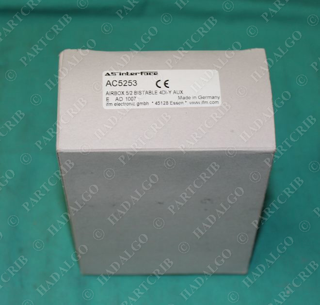 IFM, AC5253, AC-5253, Efector AIRBOX 5/2 BISTABLE 4DI-Y AUX AS Interface NEW
