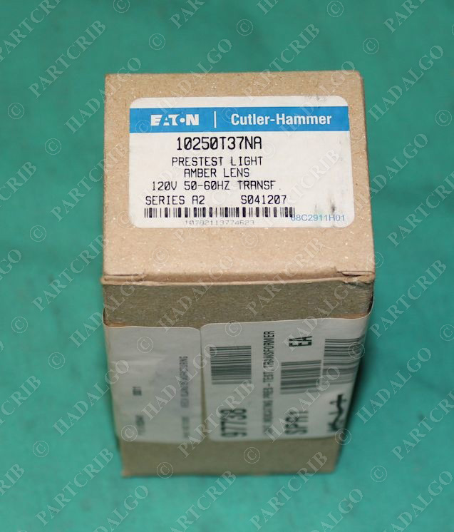 Cutler Hammer, 10250T37NA, Eaton Prestest Pilot Light Amber Lens NEW