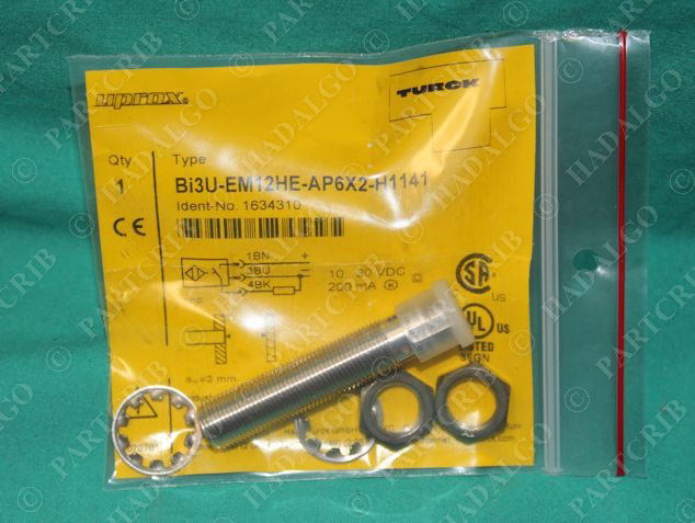 Turck, Bi3U-EM12HE-AP6X2-H1141, 1634310, Proximity Sensor Switch NEW