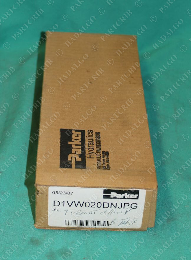 Parker, D1VW020DNJPG, Hydraulic Directional Control Valve 5000psi 24VDC NEW SD17820