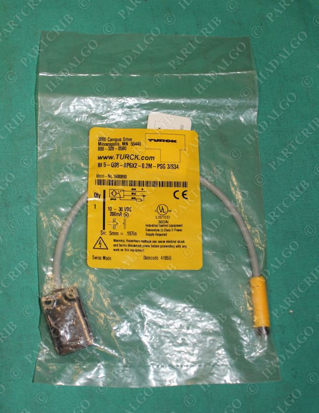 Turck, BI5-Q08-AP6X2-0.2M-PSG 3/S34, 1600890, Photoelectric Sensor Switch NEW SD17856