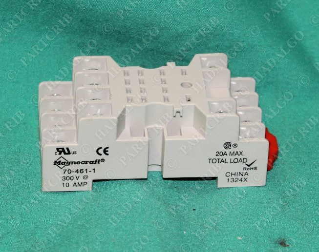 Magnecraft, 70-461-1, Relay Socket Base 10A 300V Struthers Scheider NEW SD18217