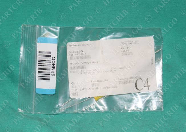 MMP2W1K-F, FIlm Capacitor 1.0MFD 250VDC pack of 4 SD18253