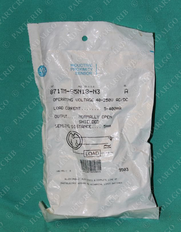 Allen Bradley, 871TM-B5N18-N3, Proximity Sensor Switch NEW