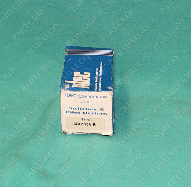 Idec, ABD110N-R, Red Flush Push Button Pilot Switch NEW SD18462