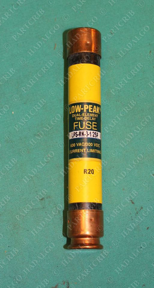 Bussmann, LPS-RK-3-1/2SP, Time-Delay Fuse 3.5a 3 1/2 Amp 3 1/2Amp 600VAC/300VDC SD19165