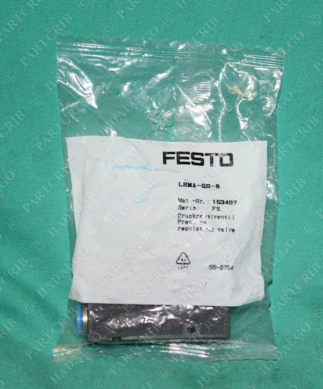 Festo, LRMA-QS-8, 153497, Pressure Regulating Valve Flow Control Regulator SD19210
