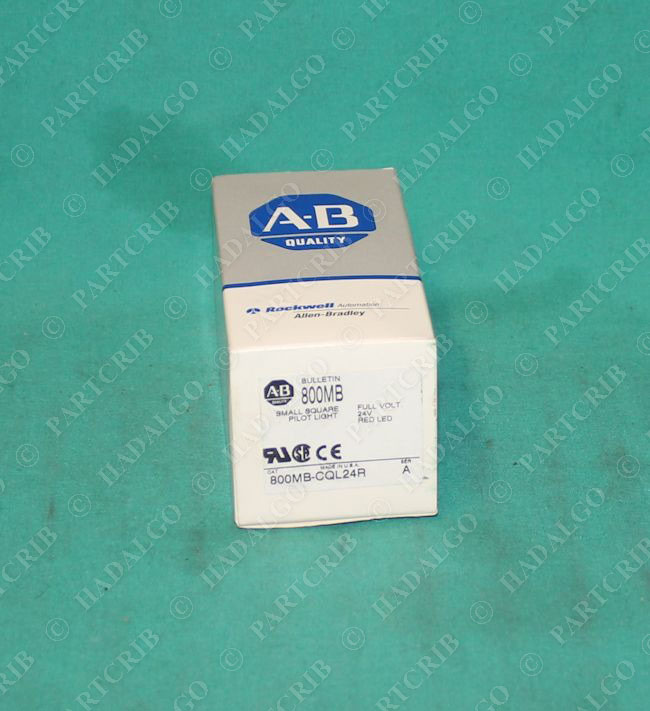 Allen Bradley, 800MB-CQL24R, Pilot Light Square 24V Red LED SD19411