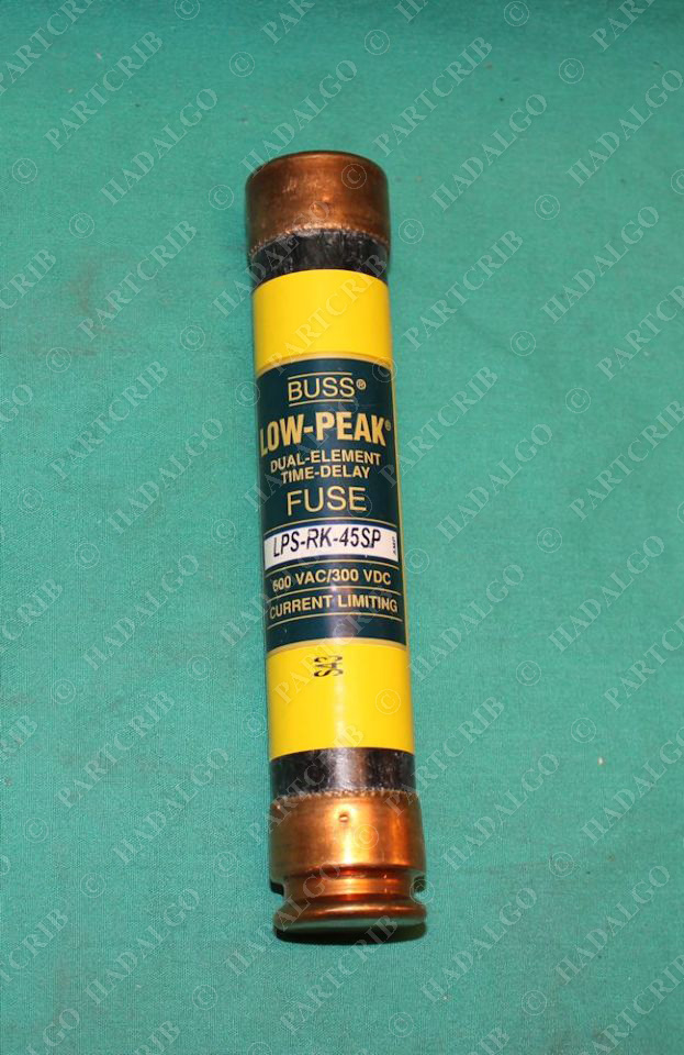 Buss, LPS-RK-45SP,  45a 45 Amp Time-Delay Fuse 600VAC/300VDC SD19550