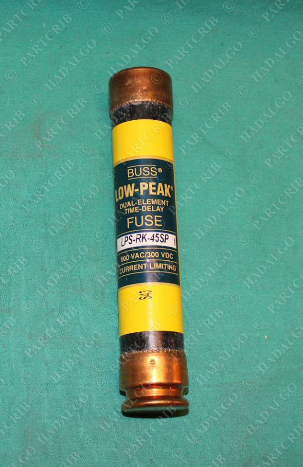 Buss, LPS-RK-45SP,  45a 45 Amp Time-Delay Fuse 600VAC/300VDC