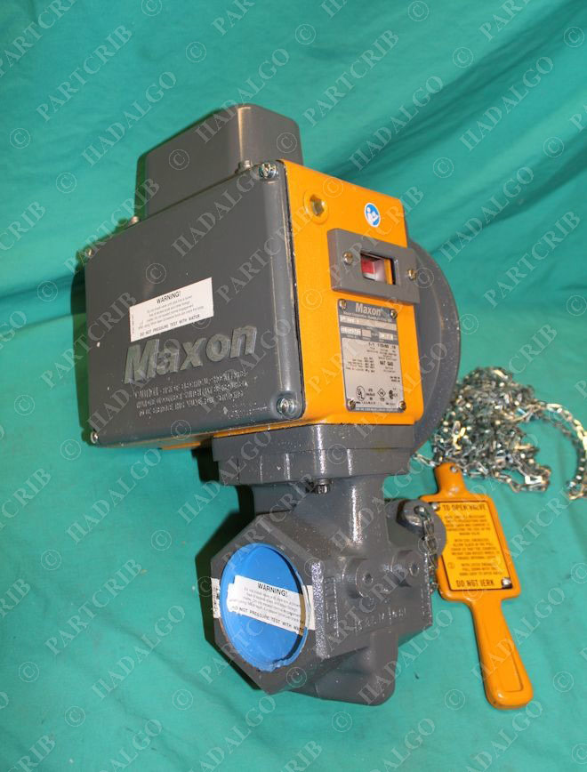 Maxon, 3" 808 1, ElectroMechanical Shut Off Valve Nat Natural Gas 30psi