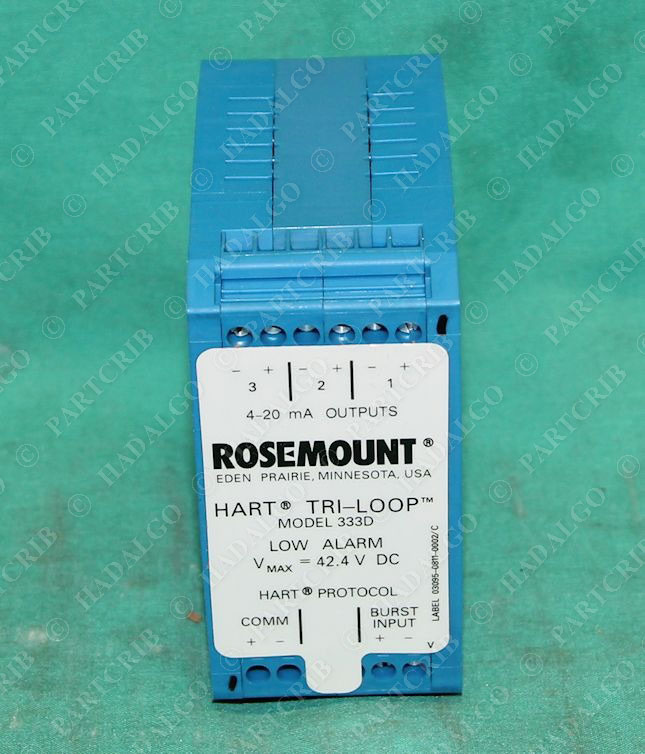 Rosemount Model 333DC2 TriLoop Hart Analog Signal Converter 333DC2N303