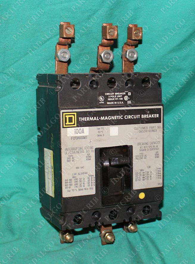 Square D FCP34100MT Circuit Breaker 100Amp. eBay