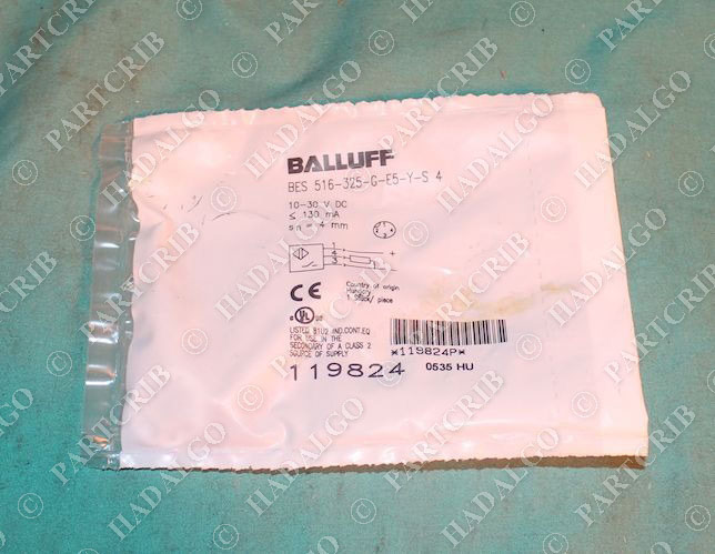 Balluff, BES 516-325-G-E5-Y-S4, 119824, S 4 Proximity Sensor Switch 10-30VDC NEW