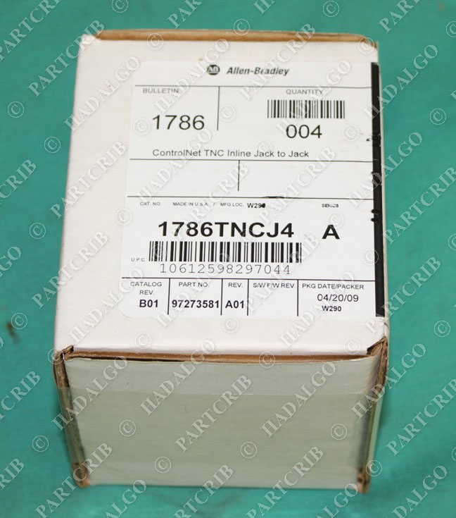 Allen Bradley, 1786-TNCJ4, 1786TNCJ4, ControlNet TNC jack to Jack Fitting inline Butt Splice Coax SD4739