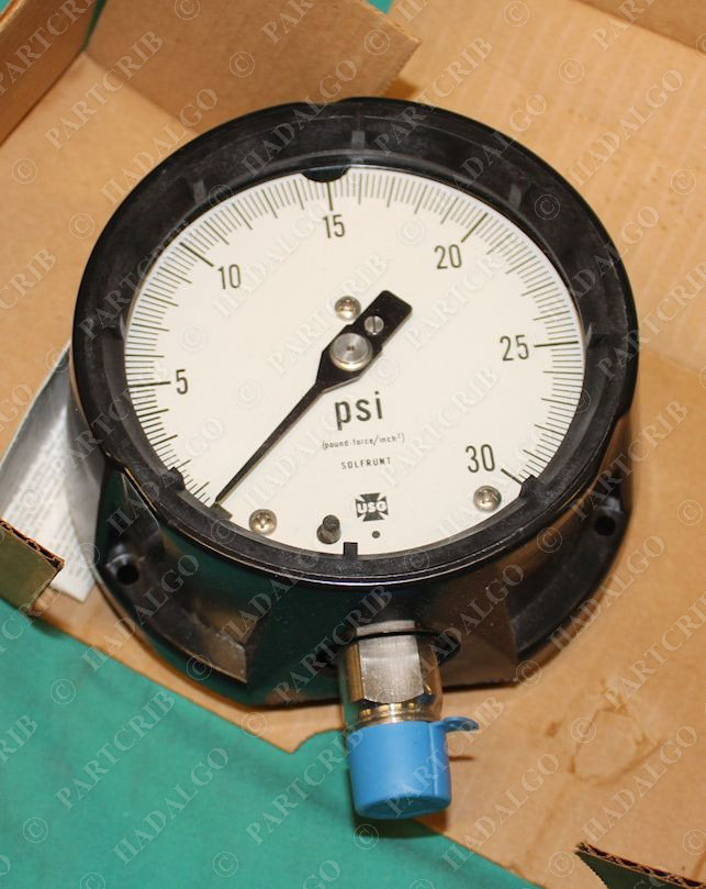 Ametek 1981 Pressure Gauge 150023 30psi 030psi gage 4.5" 1/2" USG NEW
