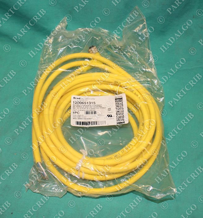 Brad Harrison, 804001B02M050, Micro-Change Cordset 4P Female 90deg Int Thread 5M