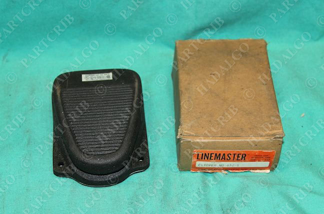 Linemaster 636-S Clipper Foot Switch - Single Pedal, Momentary 2-Stage, 15A 125V, Cast Iron Housing