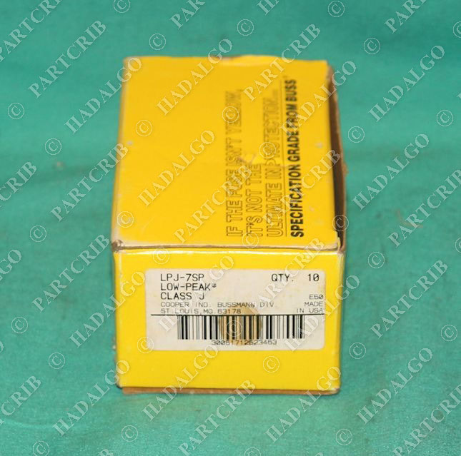 Bussman, LPJ-7SP, 7 Amp Time-Delay Low-Peak Buss Cooper Current Limiting Fuse Fuses 7a